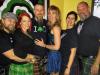 Each in a different tartan pattern, party goers Aaron, Stephanie, Christopher, Amy, Ginger & Frank had a great time at Smitty McGee’s.